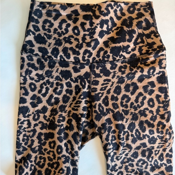 LNA Leopard Print Bike Shorts - Black and Brown - Picture 1 of 3